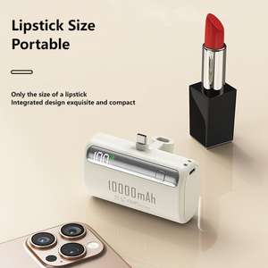 Banque d'alimentation portable Macaron avec porte-clés, grande capacité 10000 mAh, affichage numérique LED, charge rapide pour <span class=keywords><strong>iPhone</strong></span> 17 16 - Product Image 6