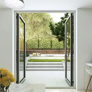 15% di sconto sul prezzo di promozione Villa Interior Design della porta francese a doppio pannello in alluminio per la porta d'ingresso della Veranda del giardino