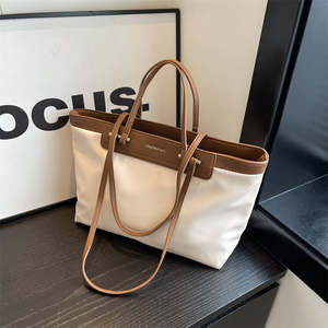 Bolso de Mano de Gran Capacidad para Mujer, Diseño de Lujo, Impermeable, Moderno, Bolso Tote de un Solo Hombro - Product Image 1