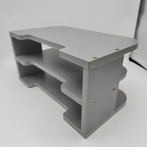 Estante de almacenamiento de gestión de cables multicapa montado en la pared, estante de enrutador estantes <span class=keywords><strong>flotantes</strong></span> estante de decodificador de TV, caja de almacenamiento de enrutador WiFi - Product Image 5