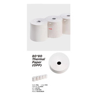 JOJO kertas termal 80*80 diameter dalam emas 13*17 65g 51 meter kertas kasir Supermarket kertas printer POS
