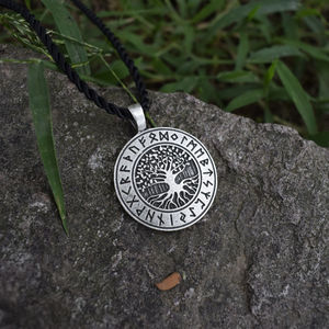 Collier Rune Viking de vie du monde <span class=keywords><strong>celtique</strong></span>, bijou à breloque <span class=keywords><strong>nordique</strong></span> en plastique, de la <span class=keywords><strong>mythologie</strong></span> scandinave, accessoire - Product Image 5
