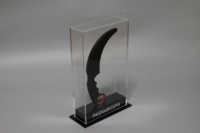 OEM ODM Lucite Poignard Stand Couteau Collectif Poignard Titulaire Acrylique Karambit Présentoir Avec Logo