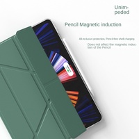 Étui de protection souple multi-plis pour tablette iPad Pro 11 et 12,9 pouces en polyester avec support anti-chute