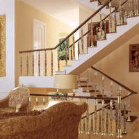 Pédale d'escalier en cristal de haute qualité, 1 pièce, charpentier, balustrade, tige de rambarde, pilier de clôture d'escalier en cristal