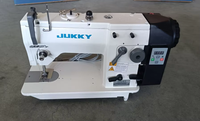 Machine à coudre industrielle automatique JUKKY à double aiguille zigzag, électrique, robuste, pour travaux lourds