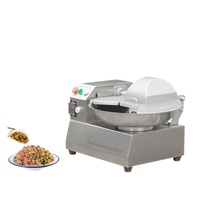 Commerciële hogesnelheidsmachine van roestvrij staal voor het automatisch snijden van vlees, groenten, dumplings, garnalen en pasta.