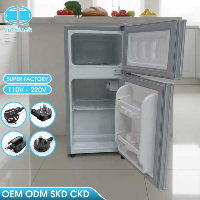 In Stock 68L Freezer Refrigerators Fridges for Home Fridge Home Refrigerator Appliances Double Door Fridge Commercial