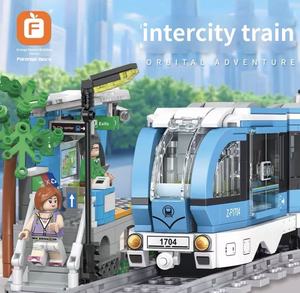 Blocchi da Costruzione per <span class=keywords><strong>Tram</strong></span> Urbano Motorizzato |   Giocattoli per Bambini Compatibili con Lego, Action Figure |   Giocattoli Personalizzati OEM all'Ingrosso per Bambini - Product Image 2