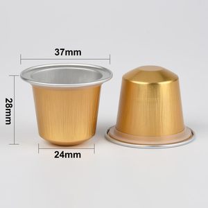 Capsules de café en aluminium de qualité alimentaire en gros, capsules vides personnalisables avec autocollant couleur sur mesure - Product Image 2