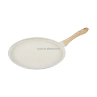 Plat à pizza sain antiadhésif à fond spiralé en aluminium moulé sous pression avec revêtement PTFE, compatible cuisinière à gaz et four, pour la cuisine domestique