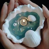 Bougie d'aromathérapie artisanale en cire de gelée, parfum Océan d'été, en forme de coquillage, pour la Saint-Valentin, mariage, cadeau de fête, décoration d'intérieur