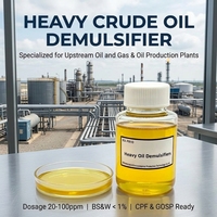 Démulsifiant liquide eau-huile RIIXN pour le traitement du pétrole brut offshore lourd, additifs pétroliers, déshydratation, haute stabilité