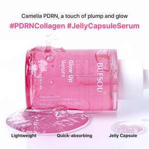 Sérum Visage Anti-âge au Collagène PDRN Effet Bonne Mine Capsules Roses Éclaircissantes Instantanées Peptides Marque Privée - Product Image 5