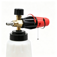 Pistolet à mousse en acier, lance à neige, canon 1L, pulvérisateur d'eau haute pression, bouteille de nettoyage, lavage de voiture