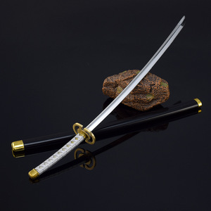 Alliage <span class=keywords><strong>de</strong></span> zinc <span class=keywords><strong>tout</strong></span> métal petit jouet épée <span class=keywords><strong>Bleach</strong></span> Ichimaru Gin Zanpakutou Shinsou 26cm 44g Mini Katana - Product Image 4