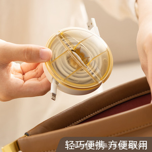 Shidai Liangpin Cable Winder Manual Plastic Data Charging Cable Organizer Desktop Simple Durable - Product Image 5