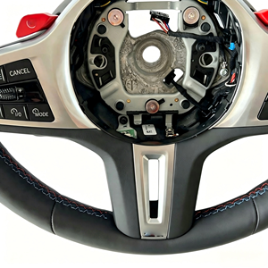 Volante de Cuero con Fibra de Carbono para Modelos <span class=keywords><strong>BMW</strong></span> G20 G38 128 240 320 525 530 540 640 730 740 SUPRA - Product Image 5