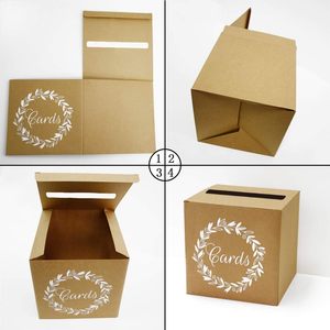 <strong>Wedding</strong> Favors <strong>Post</strong> <strong>Box</strong> Cardboard <strong>Wedding</strong> Party <strong>Box</strong> Kraft Card <strong>Box</strong> for Party Decor Table Centerpiece - Product Image 4