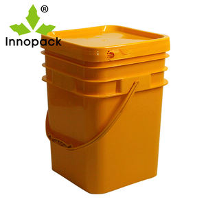 Seau carré en plastique de qualité alimentaire Innopack 20L, pack de 5 gallons - Product Image 6