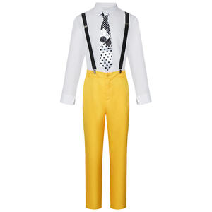 Costume da Uomo per Halloween e Carnevale, Ispirato al Film 'The Mask' di Jim Carrey, Completo Giallo con Cappello RMOV-38 - Product Image 4