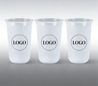 Gobelets en PET à paroi simple personnalisés en gros avec couvercles – Usine chinoise, best-seller, pour boissons chaudes et froides, sans BPA, écologiques, en vrac