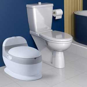 Orinal de entrenamiento para bebé, asiento de entrenamiento con soporte de simulación de sonido al ras, inodoro para el hogar, cojín portátil para niños - Product Image 3