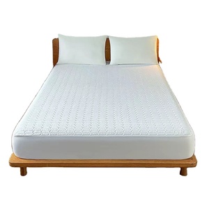 Protecteur de matelas imperméable anti-acariens et anti-punaises de lit, motif personnalisé, taille Queen, blanc, ultrasonique - Product Image 1