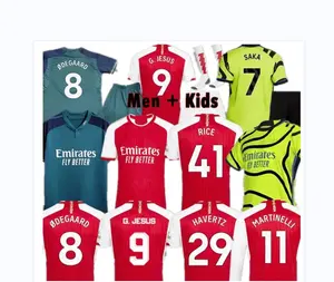 23 24 soccer jersey RICE Jorginho Havertz JESUS SMITH ROWE SAKA Fans Player version 2023 2024 TIMBER football shirt Men Kids kit