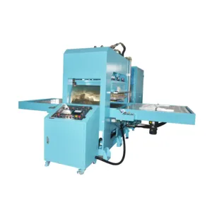 High frequency welding machine with two working stations for PVC TPU EVA tarpaulin fabric PPR plastic welder