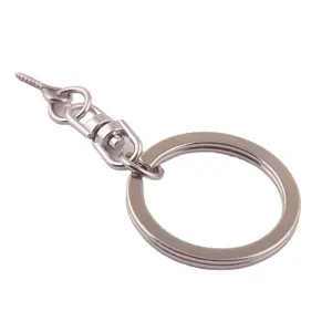 Blank Metal Flat Split Key Ring Keychain For Gifts Accessories Key Chain
