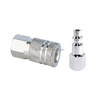 Raccords rapides en acier pour air comprimé, filetage NPT mâle 1/4 pouce 3/8 pouce