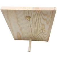 Plaques en bois non finies pour graver des plaques en bois vierges avec des crochets