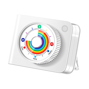 Visual Timer Magnetic 30 Min Countdown Touch Control Kitchen Cooking Learning Tool Round ABS Material - Product Image 1