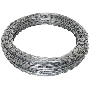 Alambre de púas de 2,5mm de <span class=keywords><strong>concertina</strong></span> <span class=keywords><strong>galvanizada</strong></span> de Nigeria de alta seguridad, alambre de púas de 304 Ss, alambre de púas de afeitar - Product Image 1