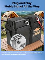 Câble Starlink Mini O Ring vers DC, câble d'alimentation directe de la batterie avec porte-fusible ATC/ATO, résistant aux intempéries (10FT/3m)