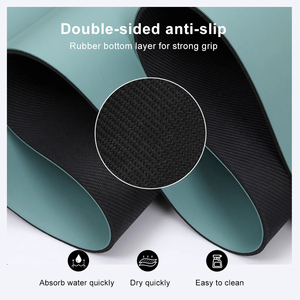 Onemax sinh thái thân thiện PU tập thể dục Mat đen PU cao su OEM Yoga thảm với tùy chỉnh in - Product Image 4