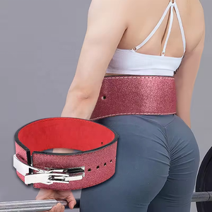 Logo personalizzato 4 \ "ampia cintura di sicurezza da <span class=keywords><strong>palestra</strong></span> 10mm 13mm scintillante in vacchetta Glitter accessorio di sollevamento pesi per uomo <span class=keywords><strong>donna</strong></span> accessorio Fitness - Product Image 5