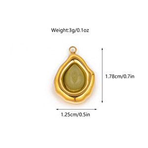 Ánh Sáng Mặt Trời 18K Mạ Vàng Thép Không Gỉ Mặt Dây Chuyền Vòng Cổ Cho Phụ Nữ Tự Nhiên Thương Hiệu Chữ Thập Số Kim Cương Trái Tim Kitô Giáo Biểu Tượng - Product Image 6