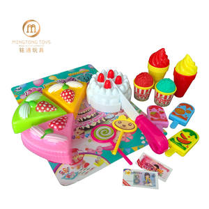 Conjunto completo de comida para niños, juego de comida de imitación, corte de comida feliz, tienda, juego de hamburguesas, lista de promoción de regalos para niños, juguete de cocina para cortar Pizza - Product Image 6