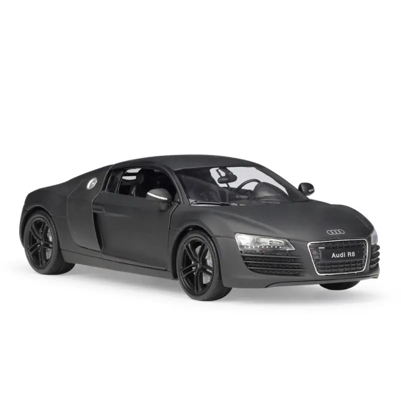 Лидер продаж 2023 Ebay, высокое качество, литой под давлением 1 24 модели автомобилей Audi R8, игрушка матового цвета