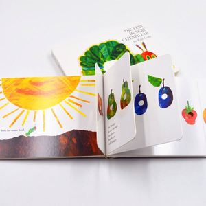 Livre de bord personnalisé d'usine l'impression de livre de <span class=keywords><strong>Caterpillar</strong></span> Eric Carle très affamée pour les enfants - Product Image 2