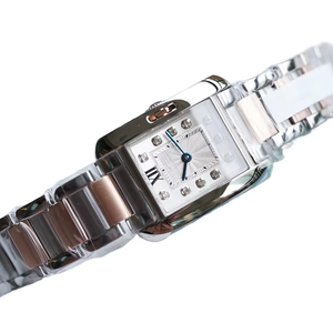 High Quality Business Mechanical <b>Watch</b> Women <b>Leather</b> Strap Sapphire Crystal Dial 30mm Pointer Hands 10m Water for Cartieres - Product Image 1