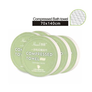 Serviette de bain compressée jetable non tissée, douce, pour spa, voyage, douche, compression, séchage rapide, personnalisable pour hôtel et plage - Product Image 3