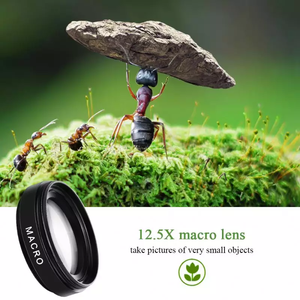 Profesional 37mm Smartphone Super Gran Angular Macro HD Lente <span class=keywords><strong>Ojo</strong></span> de <span class=keywords><strong>Pez</strong></span> + Macro Kit Clip Universal 0.45X 49UV para dispositivos móviles - Product Image 4