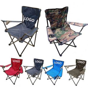 Custom Logo Folding Beach Camping Chair Custom Logo Steel Folding Beach Chair Portable Camping Chairs With Carry Bag - Product Image 1