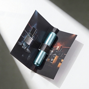Flacon vaporisateur de <span class=keywords><strong>parfum</strong></span> ovale en aluminium noir et bleu rechargeable de 5 ml, mini flacon de <span class=keywords><strong>parfum</strong></span> de voyage avec boîte - Product Image 5
