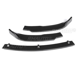 3Piece Carbon Fiber Look/Black <b>Car</b> Front Bumper Splitter Lip Body Kit Spoiler <b>Diffuser</b> Guard <b>for</b> Tesla Model 3 Sedan 2016-2021 - Product Image 4