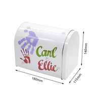 Boîte en métal personnalisée en forme de boîte aux lettres, boîte en métal décorative pour les cadeaux de mariage et les cadeaux de fête