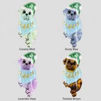 Jepit Rambut Akrilik DOWELL Motif Anjing Pug Lucu dengan Desain Hiu, Gaya Eropa-Amerika, Fashion Musim Dingin untuk Wanita dan Remaja Putri